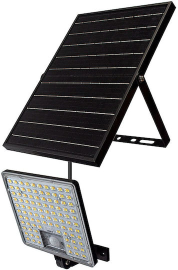 Bot Lighting Solar LED Flood Light 30W Adjustable White with Motion Sensor Photocell and Remote Control