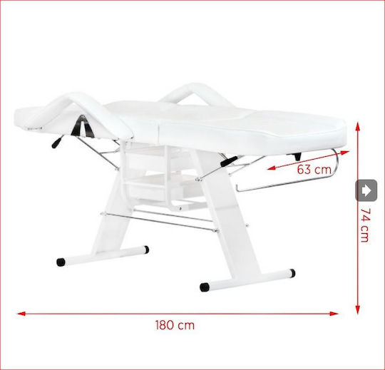 Salon Tech Beauty Chair with Adjustable Height White