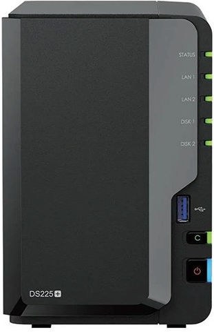 Synology DiskStation DS225+ NAS Кула 24ТБ HDD/SSD и 2 Ethernet порта