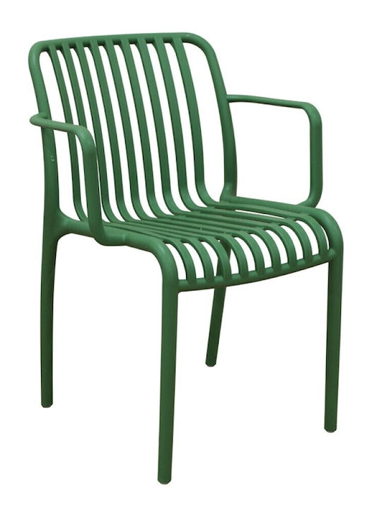 Scaun De Exterior Din Polipropilenă Parma Light Olive 56x56x79 Cm