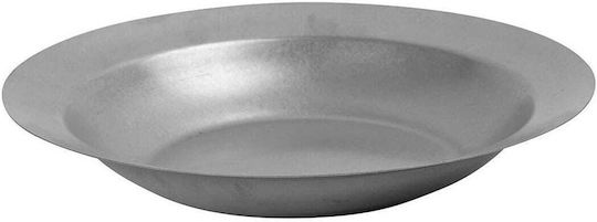 Yuk Πιάτο Βαθύ Inox Ασημί με Διάμετρο 27.5cm