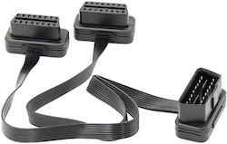 Extension Cable 2 In 1 Car Adapter Obd2 16 Pin 30cm Extension Cable 2 In 1 Car Adapter Obd2 16 Pin 30cm