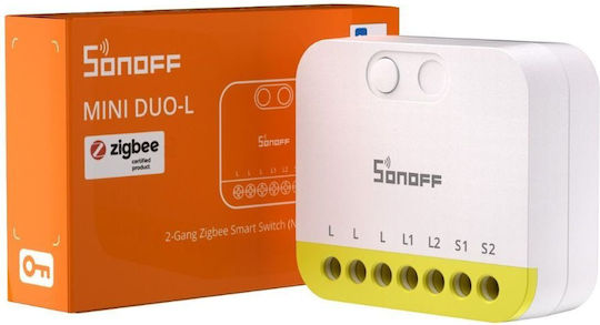 Sonoff MINI Duo-L Intelligenter Schalter Dimmer 2 Kanäle ZigBee 12A Ohne Neutralleiter
