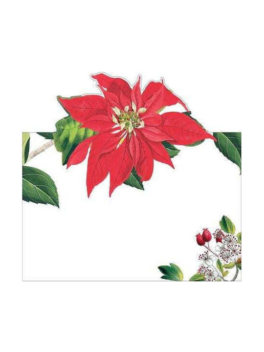 Platzkarten Weihnachten Chinoiserie Weiß Caspari 8 Stück