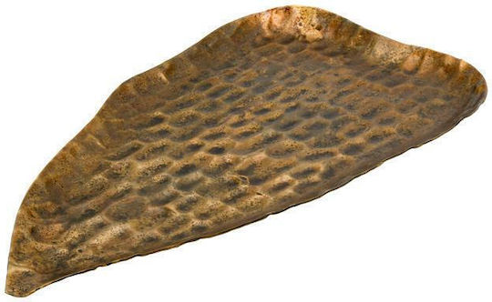 Fylliana Vintage Metallic Decorative Platter Fl750 Silver 40x17x3cm