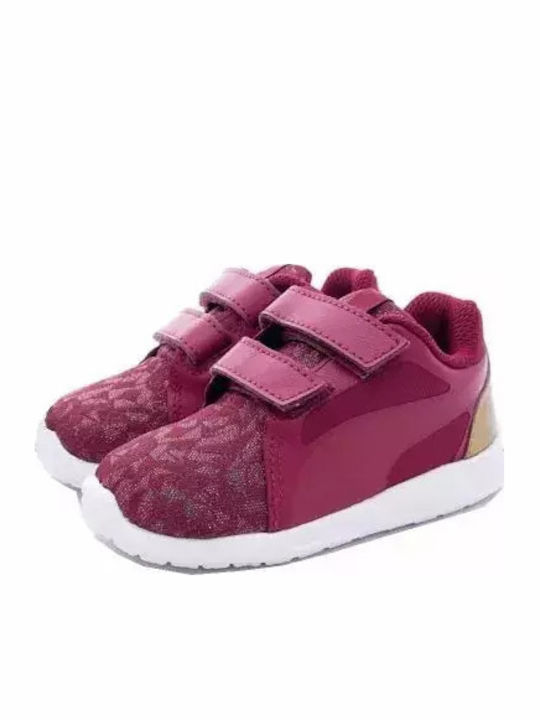 St Trainer Evo Gleam V Детски Маратонки с Велкро Бордо
