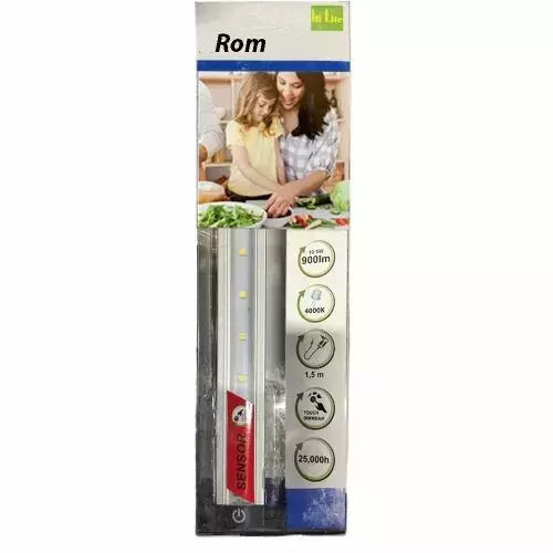 LED Лампа За Монтаж Под Шкаф Hi Lite Rom 3651359-b9540 Сензорен Контрол 100см 900лм 10.5W Енергиен Клас A+ 4000K Неутрално Бяло Сребриста