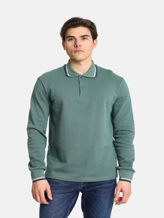 Paco & Co Polo Long Sleeve Blouse Menta-mint