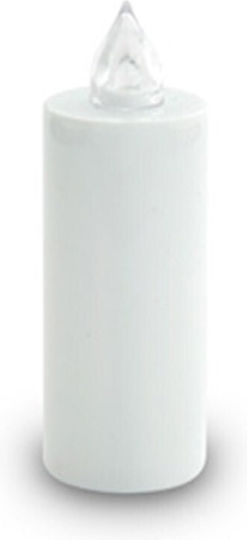 Electronic Candle Ray European 100 Days White Batteries