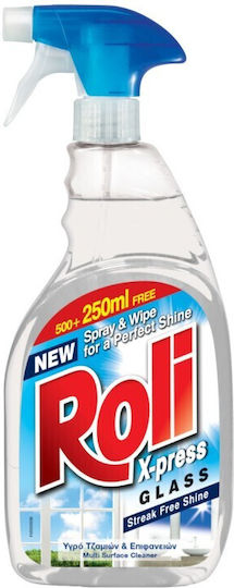 Roli X-press Καθαριστικό Spray Τζαμιών 750ml