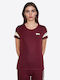 Corton Γυναικεία Μπλούζα Βαμβακερή Oxblood/ecru
