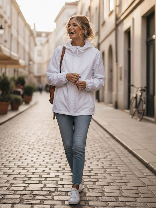 B&C Jacke Wasserdicht und Winddicht White