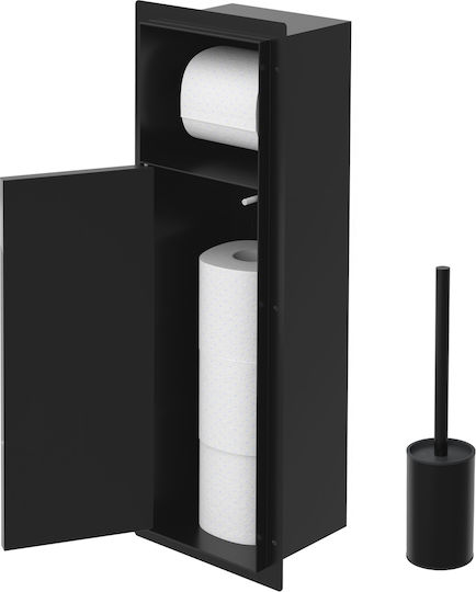 LuxeBath Metal Bathroom Accessory Set Black