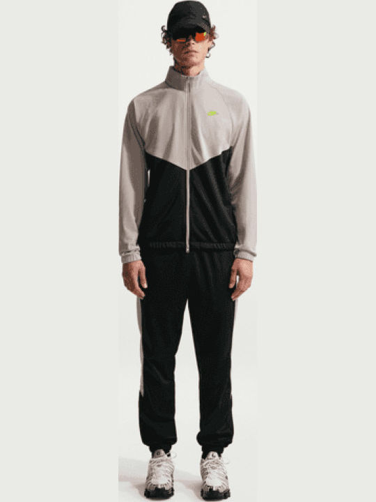 Windrunner Pantaloni De Trening Lucioși Cu Elastic Bej