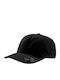 Atlantis Dad Hat Εξάφυλλο Καπέλο Τζόκεϊ 100% Βαμβάκι Chino Twill 280g/m Black