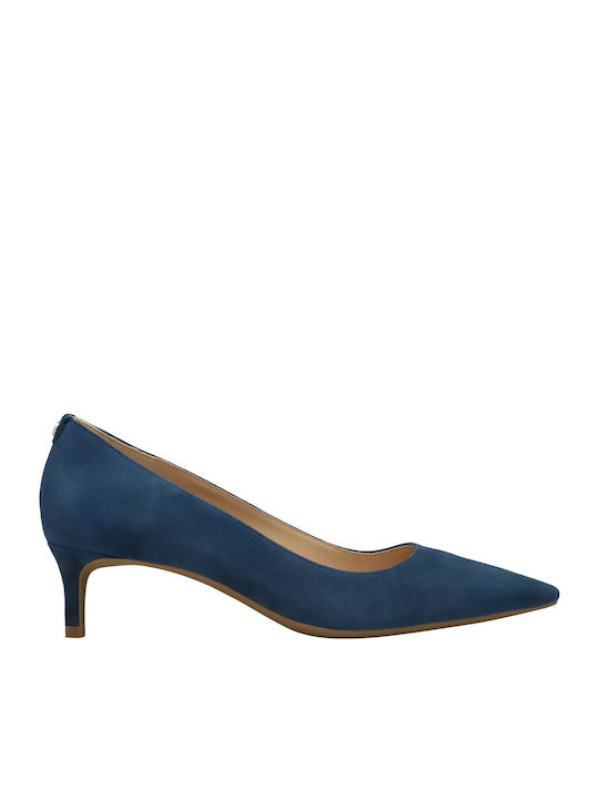 Michael Kors Suede Blue Low Heels Alina