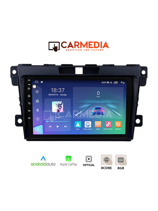 Carmedia Car Audio System for Mazda CX-7 2006-2012 (Bluetooth/USB/WiFi/GPS/Apple-Carplay/Android-Auto) with Touch Screen 12.3"