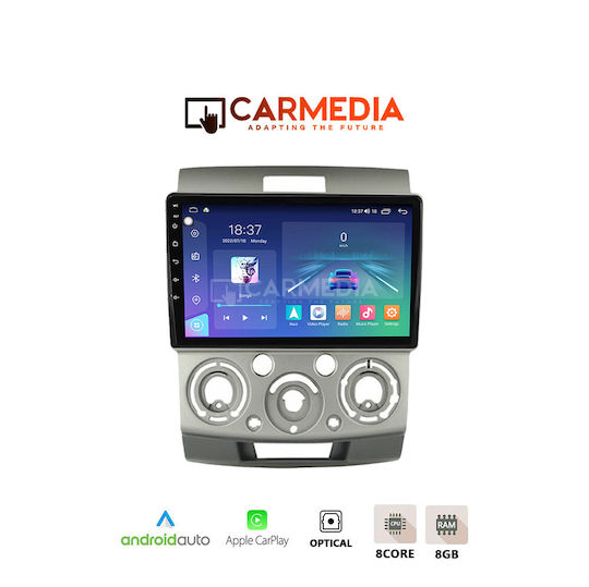 Carmedia Car Audio System for Ford Ranger Mazda BT-50 2006-2011 (Bluetooth/USB/WiFi/GPS/Apple-Carplay/Android-Auto) with Touch Screen 12.3"