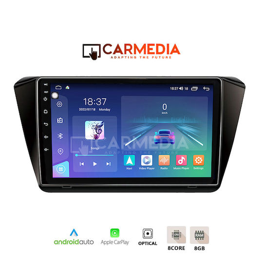 Carmedia Car Audio System for Skoda Superb 2015 (Bluetooth/USB/WiFi/GPS/Apple-Carplay/Android-Auto) with Touch Screen 12.3"