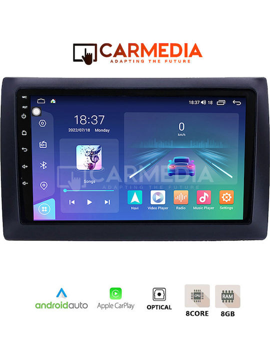 Carmedia Ηχοσύστημα Αυτοκινήτου για Fiat Stilo 2001-2008 (Bluetooth/USB/WiFi/GPS/Apple-Carplay/Android-Auto) με Οθόνη Αφής 12.3"