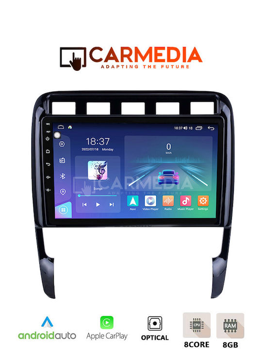 Carmedia Car Audio System for Porsche Cayenne 2002-2011 (Bluetooth/USB/WiFi/GPS/Apple-Carplay/Android-Auto) with Touch Screen 12.3"