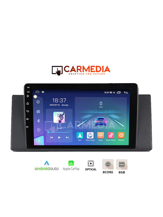 Carmedia Car Audio System for BMW Series 5 (E39) / X5 (E53) 1997-2005 (Bluetooth/USB/WiFi/GPS/Apple-Carplay/Android-Auto) with Touch Screen 12.3"