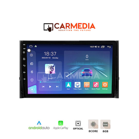Carmedia Car Audio System for Skoda Karoq / Kodiaq 2017+ (Bluetooth/USB/WiFi/GPS/Apple-Carplay/Android-Auto) with Touch Screen 12.3"