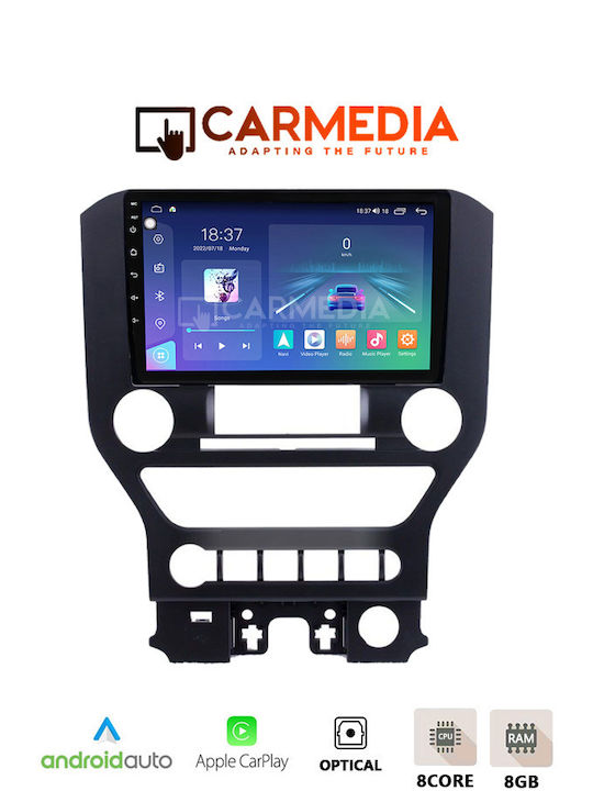 Carmedia Auto-Audiosystem für Ford Mustang 2015-2020 (Bluetooth/USB/WiFi/GPS/Apple-Carplay/Android-Auto) mit Touchscreen 12.3"