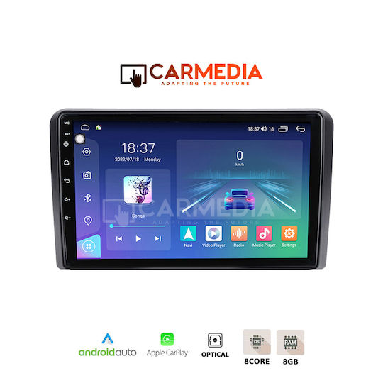 Carmedia Car Audio System for Hyundai H-1 2007 (Bluetooth/USB/WiFi/GPS/Apple-Carplay/Android-Auto) with Touch Screen 12.3"