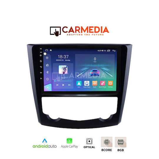 Carmedia Ηχοσύστημα Αυτοκινήτου για Renault Kadjar 2015 (Bluetooth/USB/WiFi/GPS/Apple-Carplay/Android-Auto) με Οθόνη Αφής 12.3"