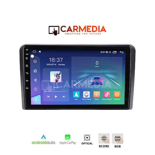 Carmedia Car Audio System for Ford Transit Custom / Tourneo Custom 2019 (Bluetooth/USB/WiFi/GPS/Apple-Carplay/Android-Auto) with Touch Screen 12.3"