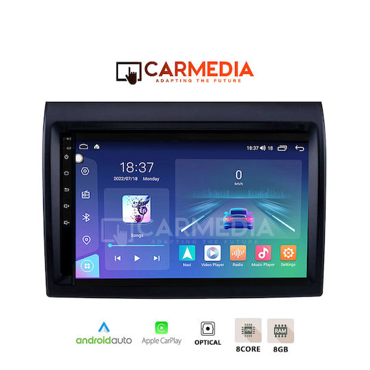 Carmedia Ηχοσύστημα Αυτοκινήτου για Citroen Jumper 2011 (Bluetooth/USB/WiFi/GPS/Apple-Carplay/Android-Auto) με Οθόνη Αφής 12.3"