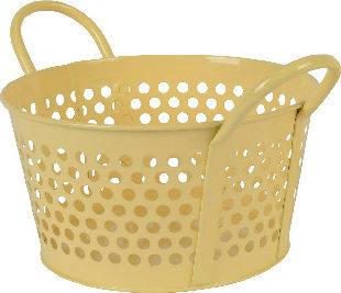 Kaemingk Декоративна кошница Металик Yellow 29x21бр