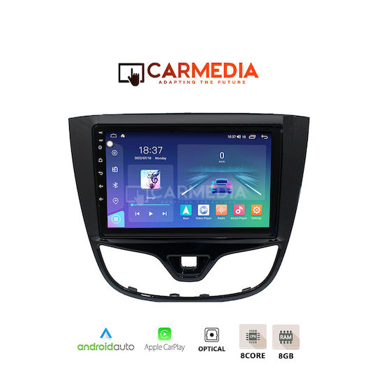 Carmedia Car Audio System for Opel Karl 2014-2019 (Bluetooth/USB/WiFi/GPS/Apple-Carplay/Android-Auto) with Touch Screen 12.3"