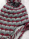 Beanie Frauen Beanie Gestrickt in Gray Farbe