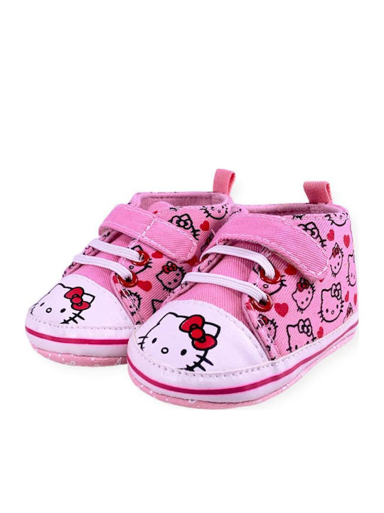 Chippo Βρεφικά Sneakers Αγκαλιάς Ροζ