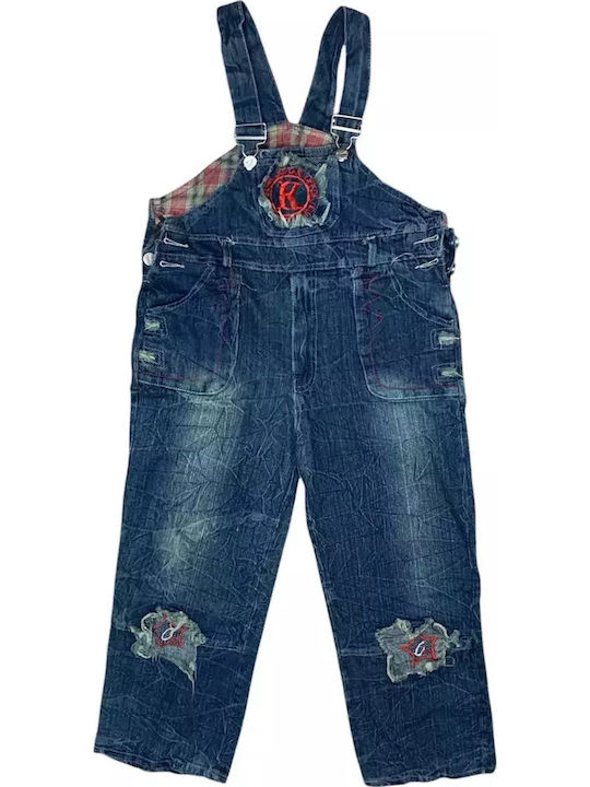 Chippo Παιδική Τζιν Σαλοπέτα Dark Blue