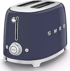 Smeg Φρυγανιέρα 2 Θέσεων 950W Μπλε