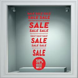 Αυτοκόλλητο Εκπτώσεων - Sales 50 - 120cm X 50cm Αυτοκόλλητο Εκπτώσεων - Sales 50 - 120cm X 50cm