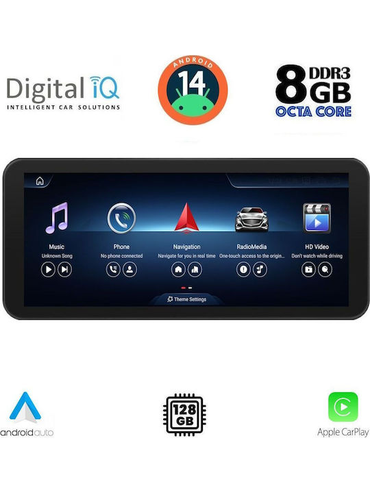 Digital IQ Auto-Audiosystem 2012-2016 (Bluetooth/USB/WiFi/GPS/Apple-Carplay/Android-Auto) mit Touchscreen 12.3"