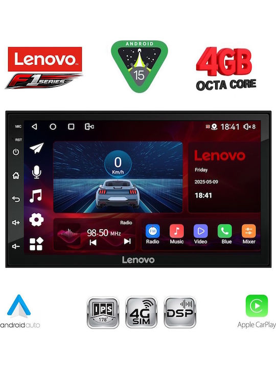 Lenovo Car Audio System 2004-2008 (Bluetooth/USB/WiFi/GPS/Apple CarPlay/Android Auto) with 7" Touch Screen