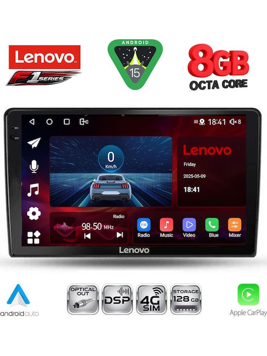 Lenovo Car Audio System for Alfa Romeo Mito 2008-2018 (Bluetooth/USB/WiFi/GPS/Apple-Carplay/Android-Auto) with Touch Screen 9"