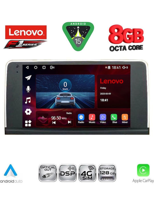 Lenovo Car Audio System for BMW X5 (E70) / X6 (E71) 2009-2013 (Bluetooth/USB/WiFi/GPS/Apple-Carplay/Android-Auto) with Touch Screen 9"