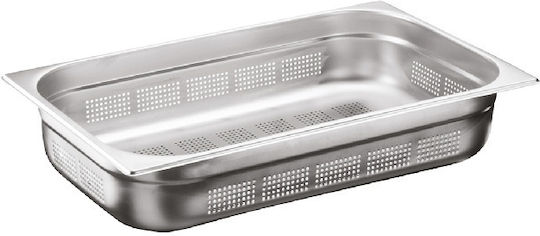 Tavă Gastronorm Din Oțel Inoxidabil Perforată Raki GN 1/1 100mm 12,6 Lt