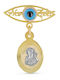 Vitopoulos Child Safety Pin made of Gold 9K