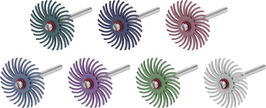 Set Radial Schleifscheiben Mini Schleifer Extol 52 Stück 8803762 25mm P80-p2500