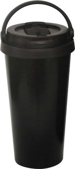 Raki Pahar Termos 500ml Negru Cu Mâner