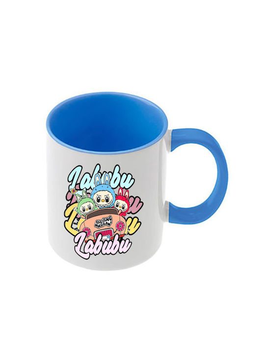 Κούπα Labubu Γαλάζια Λαβή Εσωτερικό