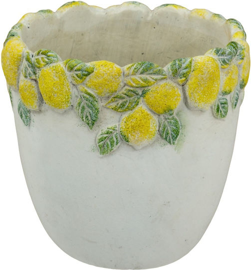 Artekko Декоративна ваза Бетон Lemon Жълт 19.5x19x19.5см 1бр