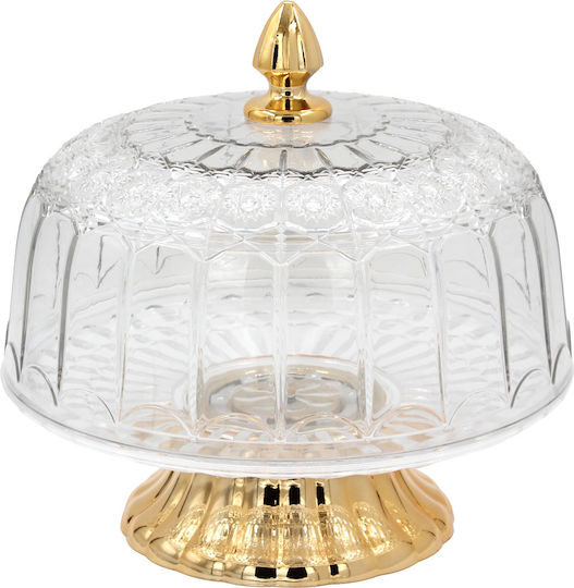 Keskor Cake Stand Transparent 26x26x24cm